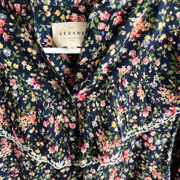 Sezane Agathe Blouse Size 36/4 - Picture 4 of 6